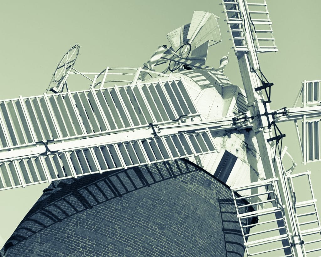 DSCF7305 Thaxted Essex windmill abstract with green hues